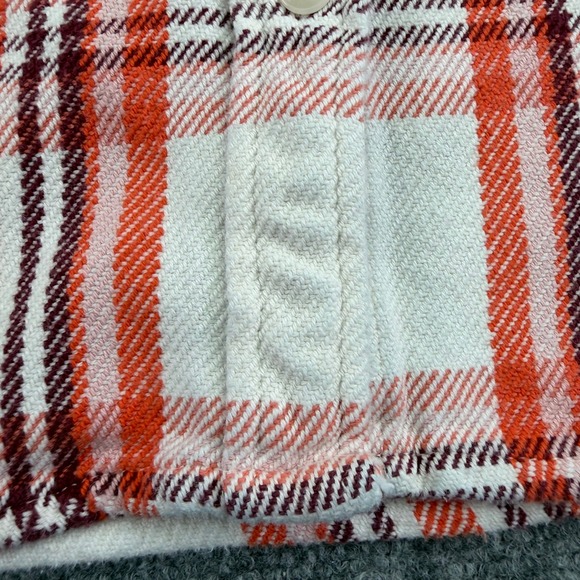 Outerknown Blanket Shirt Womens XL/XXL Plaid Flannel Warm Organic Cotton *STAINS - Picture 10 of 16